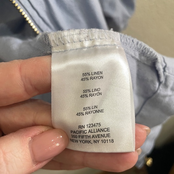 ⚡️5/$20 bundle sale⚡️ Ellen Tracy‎ Linen Blend Utility Jacket SZ Small - Picture 6 of 6